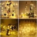 Miniatyrbillede 5 af 6: Pakke med 16 flaske lys, 20 LED'er, 2M flaske lys, varm hvid kork fe lys