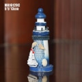 Miniatyrbilde 4 av 5: Fyrdekorasjon nautisk fyrharpiks fyrmodell miniatyr