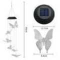 Miniatyrbillede 4 af 6: LED Solcellelampe Farverig Sommerfuglelampe Vandtæt Udendørs Havebelysning