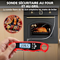 Miniatyrbild 2 av 5: Kökstermometer, omedelbar avläsning matlagningstermometer, digital termometer för matlagning, kött, rött vin
