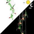 Miniatyrbillede 7 af 8: LED solcelledrevne vindklokker udendørs, farveskiftende kolibri vindklokker til