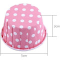 Miniatyrbillede 4 af 5: 100 stk. kagepapir cupcake liner etui wrapper muffin bagekop til fest 7 farver (hvid)