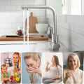 Miniatyrbillede 3 af 5: 3-vejs køkkenhane - 360 roterbar - 3-i-1 vandfilter mixer tap - drikkevand H