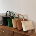 Miniatyrbilde 3 av 3: Stor kapasitet veske kvinner tote bag høst skulder håndveske