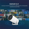 Miniatyrbild 5 av 10: Projektor 4k Android 11 Dual Wifi6 200 Ansi Allwinner H713 Bt5.0 1080p 1280*720p Hemmabio Utomhus Bärbar Projetor