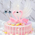 Miniatyrbillede 3 af 5: Pakke Mini Flamingo Statue Påske Cupcake Toppers