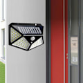 Miniatyrbillede 8 af 8: Pakke med 2 solcellelamper til udendørs brug, 100 LED superlys solcellelampe til