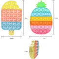 Miniatyrbild 3 av 5: Pop It Ananas Jordgubbe Among Us, Pop It Fidget Popper