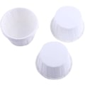 Miniatyrbillede 1 af 5: 100 stk. kagepapir cupcake liner etui wrapper muffin bagekop til fest 7 farver (hvid)