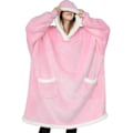 Miniatyrbild 2 av 5: Ny stil lat pullover pyjamas dam termisk kläder sherpa TV filt kram stil hoodie tillverkare kallt väder kläder black