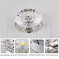 Miniatyrbillede 8 af 8: LED loftslampe krystalglas lampe belysning stil 2