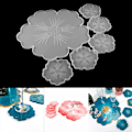 Miniatyrbilde 4 av 5: 6 stk. Coaster Resin Molds, Stor Blomster Silikonbrett, Resin Molds Kit for DIY Epoxy Resin Casting, Agat Coasters, Hjemmedekor.