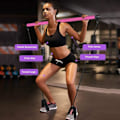 Miniatyrbild 5 av 7: Motståndsband Bärbar Pilates Bar Kit Justerbar Toning Gym Träningsbar