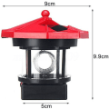 Miniatyrbild 6 av 7: 2 st LED solcells drivna fyr solcellslampor brandtorn guide utomhus