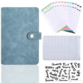 Miniatyrbillede 1 af 6: A6 PU læder notesbog genopfyldelig 6 runde ringbind covers til A6 fyldepenne
