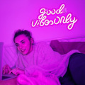 Miniatyrbild 5 av 5: Good Vibes Only Ljusreklam Rosa LED Ord Ljusskylt Neonljus Akryl