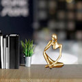 Miniatyrbillede 2 af 4: Tænker Statue Mini Tænker Statue lavet af abstrakt harpiks til moderne