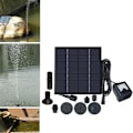 Miniatyrbilde 4 av 7: Solcelledrevet dam pumpe solfontene vannfunksjon dekorativ fontene fontene