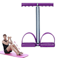 Miniatyrbild 1 av 8: Multifunktionell sportutrustning pedal bodybuilding expander fjäder slang lila