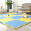 Miniatyrbilde 1 av 6: Skumlekematte - Myk Eva-puslespillmatte for barn, sammenlåsende lekematte for barn, gulvmatte av skum, 16-pakning. 30*30*1.0 (16 deler) gul blå yellow blue