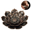Miniatyrbillede 2 af 8: Lotus Røgelse Brænder Lotus 5 Hul Røgelse Brænder Røgelse Brænder