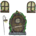 Miniatyrbild 1 av 8: Elf Dörr Kit Trädgård Feer och Elf Dörrar Miniatyr Fe Träd Dekorationer