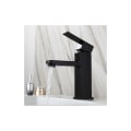 Miniatyrbillede 4 af 5: Bassin mixer 304 rustfrit stål sort bassin mixer varmt og koldt justerbar