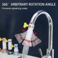 Miniatyrbild 2 av 5: Vattenkran Vattenrenare (Pulver), 360 Grader Roterande Rörlig Kökskran Huvud, Sparare Svängbar Kran Sprayer-