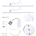 Miniatyrbilde 6 av 7: LED-taklampe, 14W moderne parallelle striper design tak