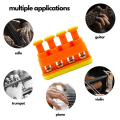 Miniatyrbilde 8 av 8: Finger trener ï¼?4 justerbare knapper ï¼? Fér gitarspiller, musiker, oransje