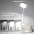 Miniatyrbillede 3 af 5: Skrivebordslampe til børn, skrivebordslampe med penneholder, automatisk farveskift
