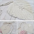 Miniatyrbild 4 av 8: 4-pack Boho-blad gardinupphängningar i bomull, macramé