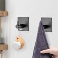 Miniatyrbilde 4 av 5: 4 stk U-formet gardinstang gardinstang endebrakett rustfritt stål klesskapstang