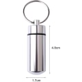 Miniatyrbild 3 av 5: Pcs pillerburk nyckelring, pillerburk kapsel nyckelring
