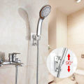 Miniatyrbillede 5 af 5: Stærk klæbende brusehovedholder, ingen boring påkrævet, 2 kroge, genanvendelig brusehoved og bidet brusehovedholder