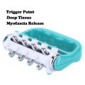 Miniatyrbillede 4 af 8: Fascia og anti-cellulite rulle massager muskel rulle fedtsprængning blå-grøn