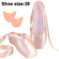 Miniatyrbillede 1 af 5: Ballet Pointe sko til kvinder med tåbeskyttelse, hudfarvet, 25