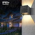 Miniatyrbild 3 av 4: 12W inomhus/utomhus vägglampa, dimbar, vattentät IP65 LED