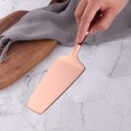 Miniatyrbilde 2 av 4: Rustfritt stål kakekutter pizzaspade server med flatt håndtak, speilpolert og oppvaskmaskinsikker, roségull