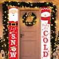 Miniatyrbilde 1 av 5: Julebanner Juledekorasjon Rød Veranda Skilt fra Velkommen God Jul og Julete Dekor