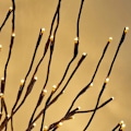 Miniatyrbilde 7 av 7: Set med 3 utendørs innendørs lystre 60LEDs vanntette lysgrener 76CM