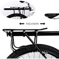 Miniatyrbillede 3 af 5: Bjergcykel bagagebærer, justerbar cykelholder, aluminiumslegering, hurtig