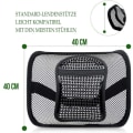 Miniatyrbild 2 av 5: RenFox Lumbar Support Mesh för bil och kontor, ländryggskudde, ryggstöd för kontor