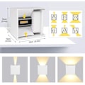 Miniatyrbillede 5 af 8: GHB 7W LED væglampe med justerbar hvid