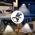 Miniatyrbillede 8 af 8: Solcellelamper til udendørs brug, 56 LED solcellelamper 120° superlysende solcellelamper