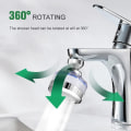 Miniatyrbilde 2 av 5: Faucett Vannfilter, Universell Anti-Kalk Vannfilter med 6 PP Bomullsfilterelementer, 360° Roterende Sprayhode -