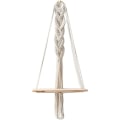 Miniatyrbild 1 av 8: Macrame väggdekoration i trä, boho väggdekoration gobeläng växtkruka