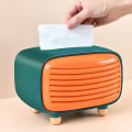 Miniatyrbillede 5 af 5: Multifunktionel læder servietboks