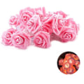 Miniatyrbillede 1 af 8: 1x 20 LED rosenlys lyskæde varm hvid batteridrevet pink