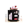 Miniatyrbillede 4 af 5: Make Up Kosmetikboks Sort Kosmetik Stativ 360 Graders Roterbar Organiser